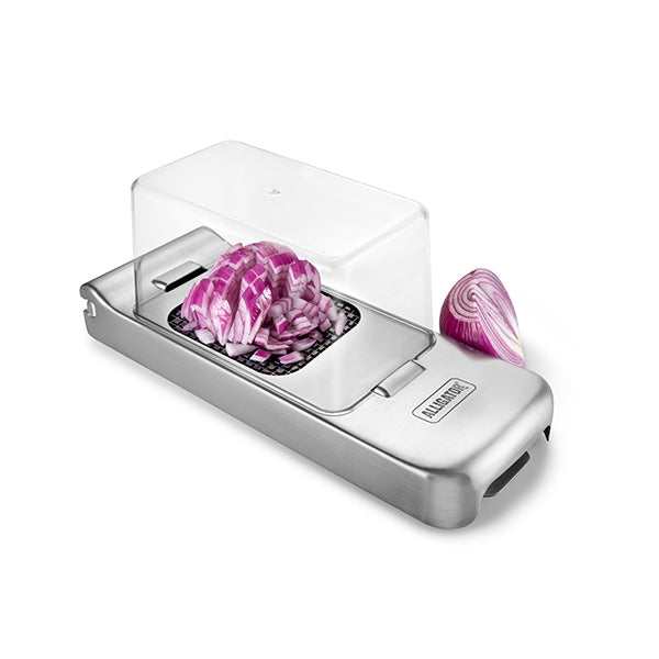 Coupe-légumes en inox avec 3 grilles Alligator - Mathon - 6