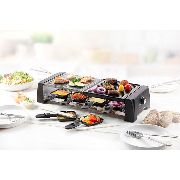 Appareil à raclette-grill avec pierre 8 personnes 1200 W DO9190G Domo - Mathon - 1