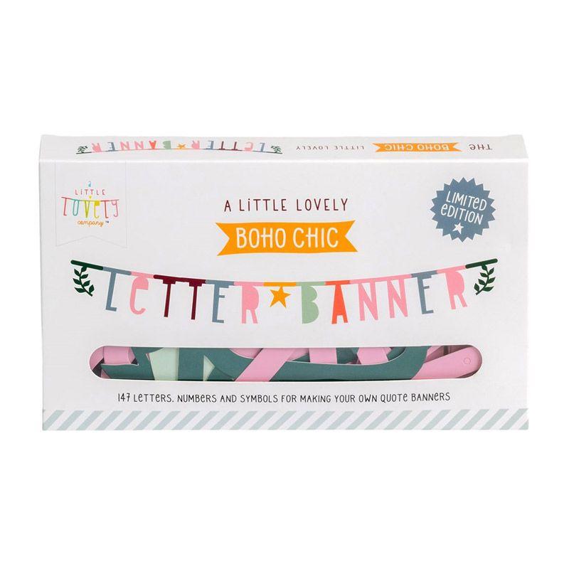 Bannière personnalisable - 147 lettres multicolores CakeSupplies - Mathon