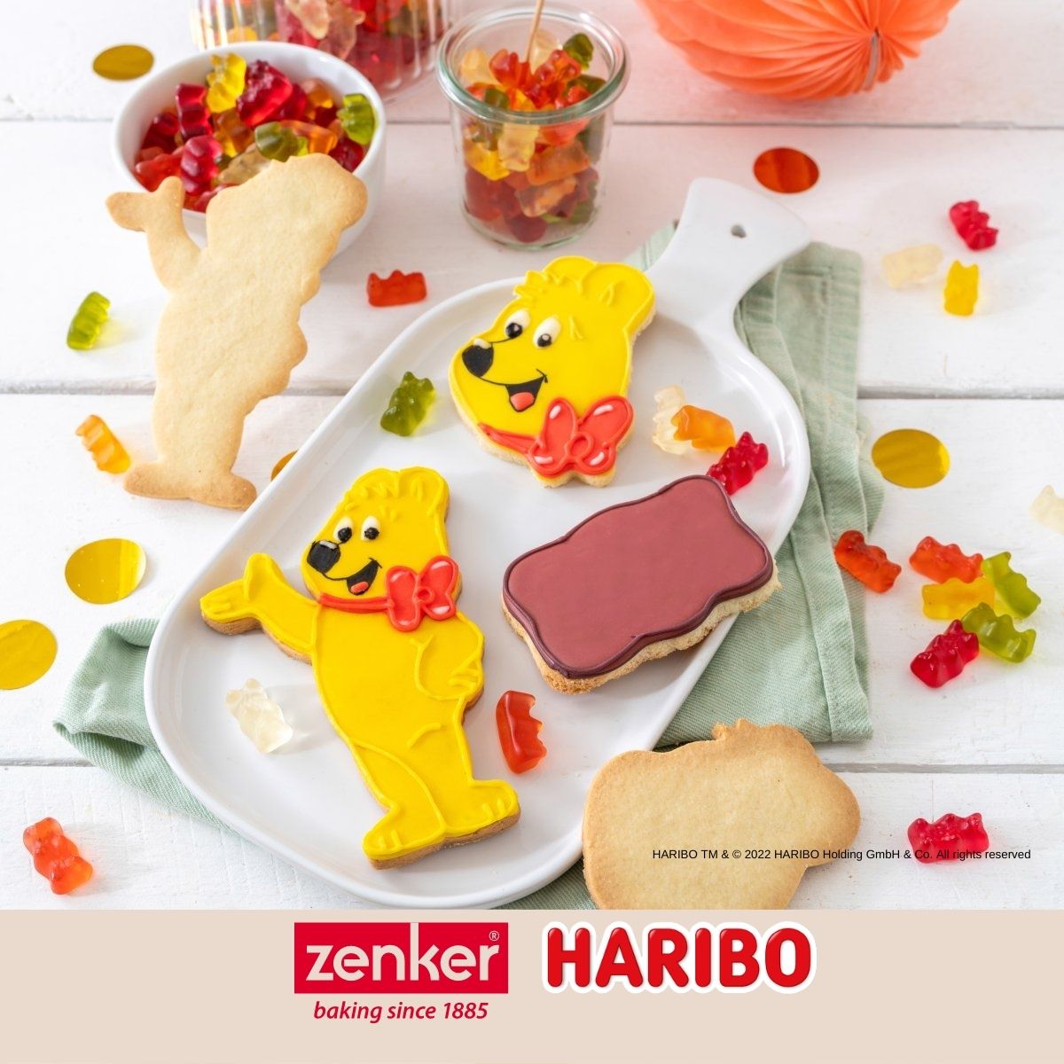 Emporte-pièce biscuits 2 en 1 en plastique Haribo Zenker 