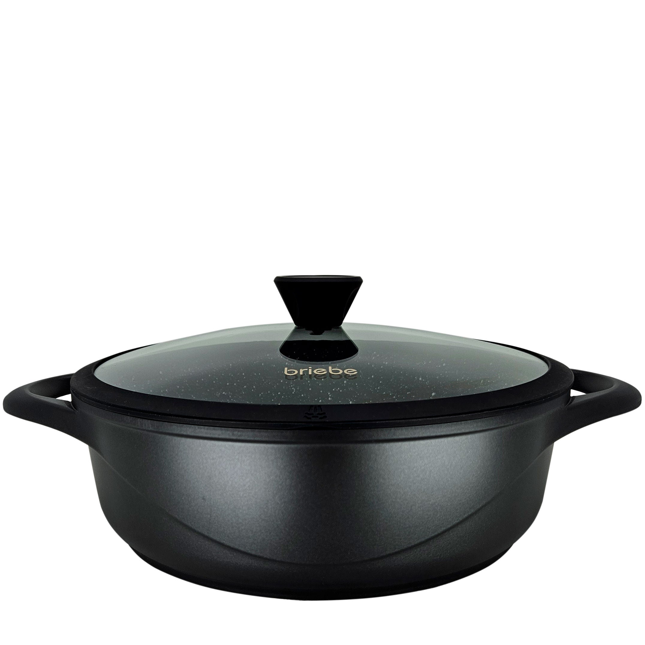 Batterie de Cuisine Induction 8 Pièces Aluminium Fonte 4 Casseroles 4 Couvercles  Noir MGK-17S - Mathon - 4