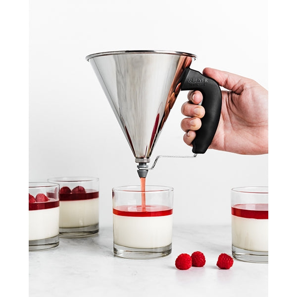 Entonnoir à piston Kwik noir De Buyer - Mathon - 4