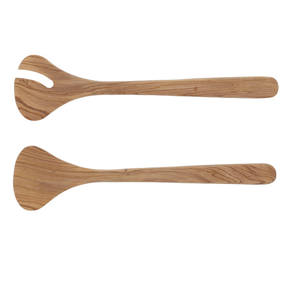 Service à salade Gingko 30 cm bois d