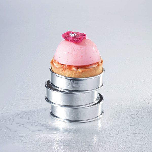 Kit moule silicone 6 demi-sphères  + 6 cercles à tarte Patisse - Mathon - 3