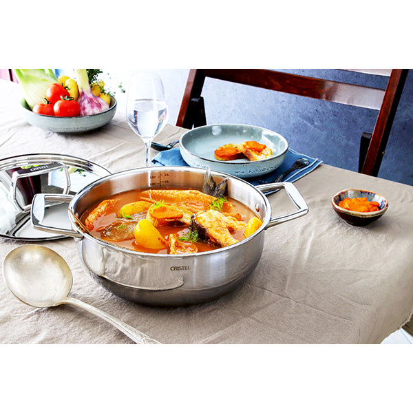 Faitout inox avec couvercle Castel