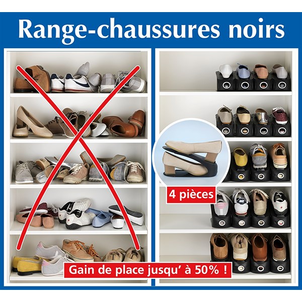 Set de 4 range chaussures gain de place Wenko by Maximex - Mathon - 3