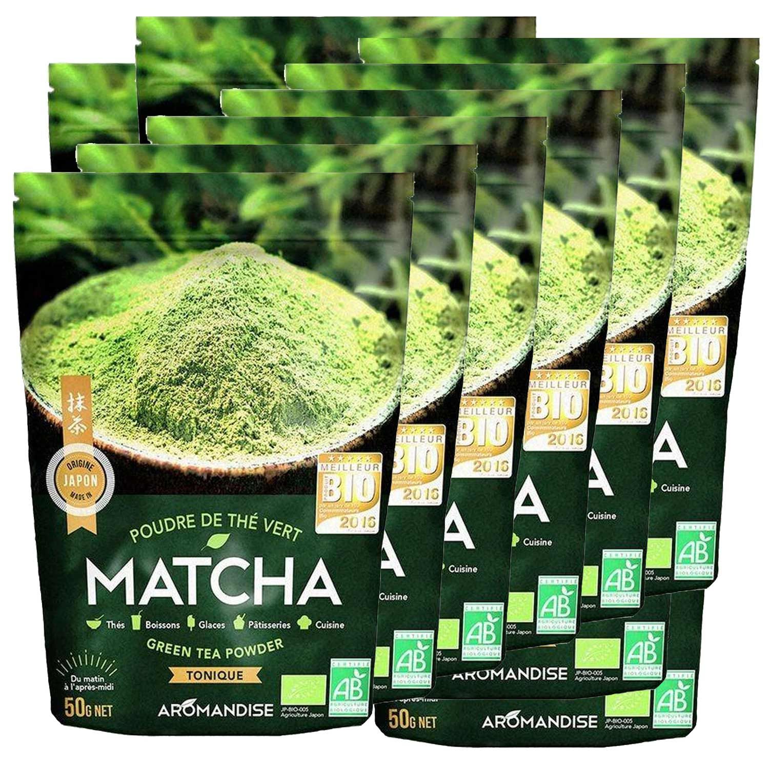 Thé vert bio Matcha en poudre 500 g Aromandise - Mathon