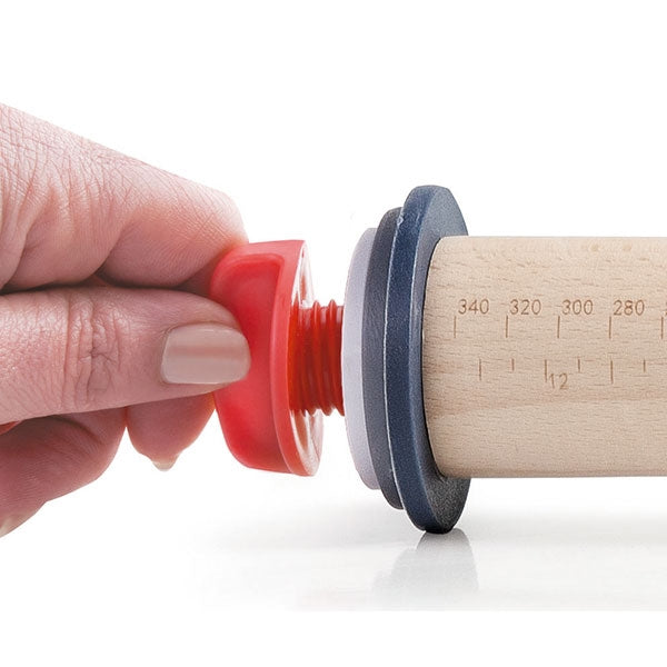 Rouleau à pâtisserie en hêtre avec anneaux Lacor - Mathon - 3