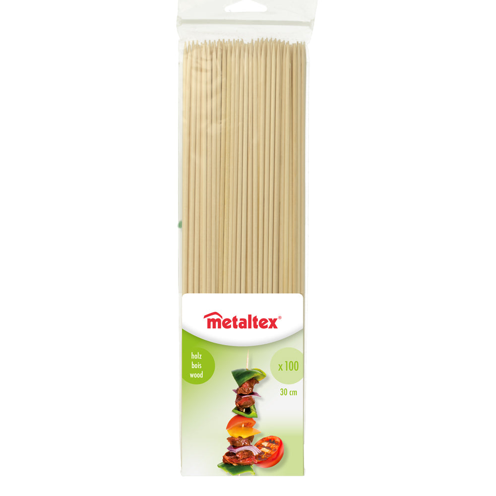 100 brochettes en bois 30 cm Metaltex - Mathon - 2