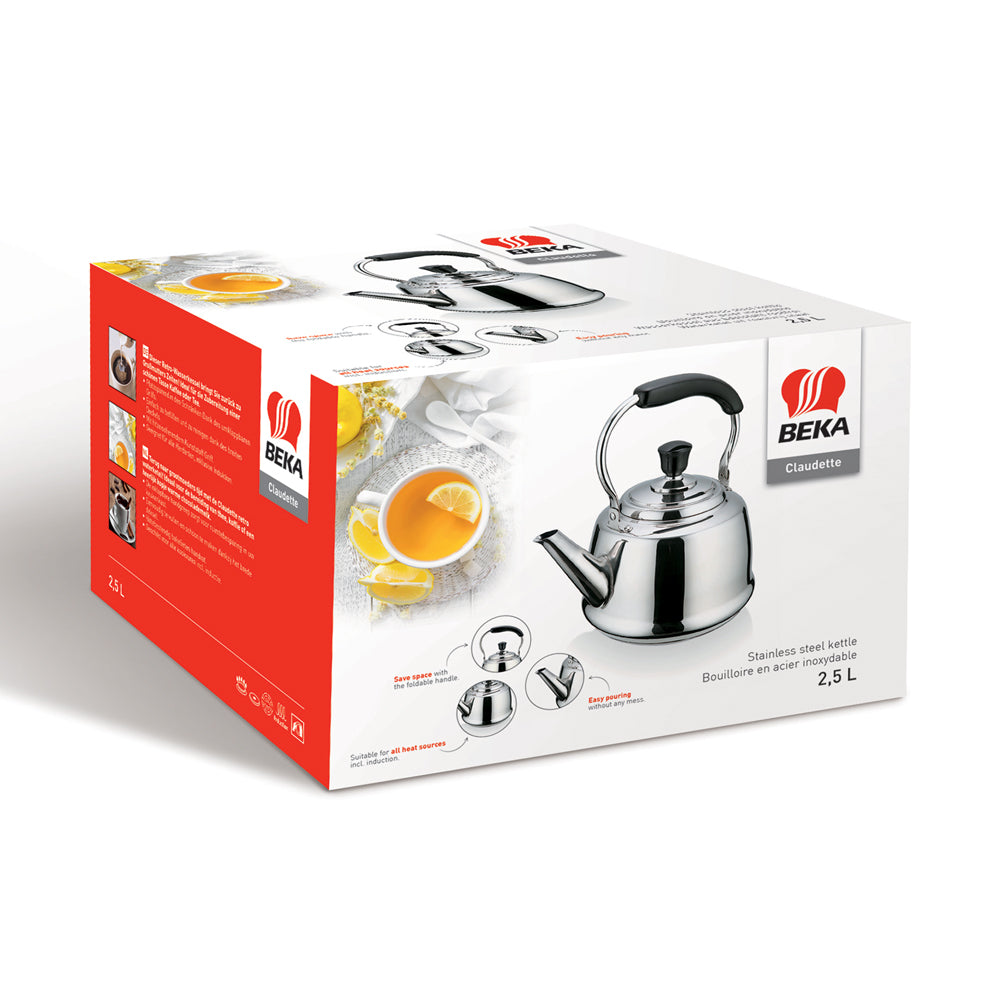 Bouilloire Claudette 2,5 l en inox Beka - Mathon - 2