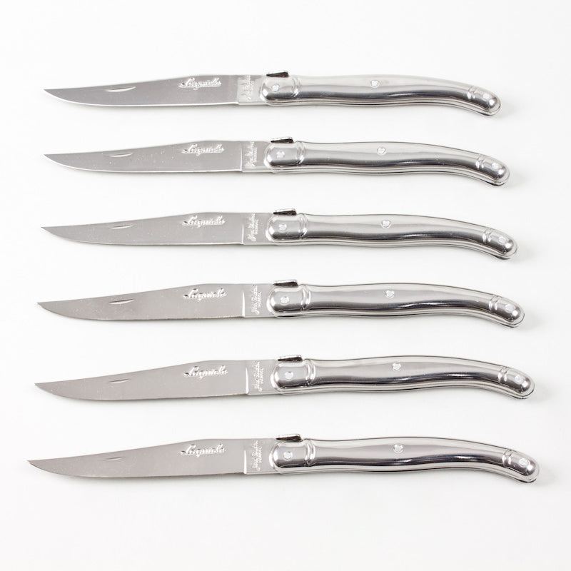 Coffret 6 couteaux laguiole inox fermant Jean Dubost - Mathon - 1