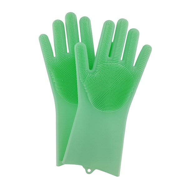 Paire de gants éponges magiques silicone Elicuisine - Mathon - 1