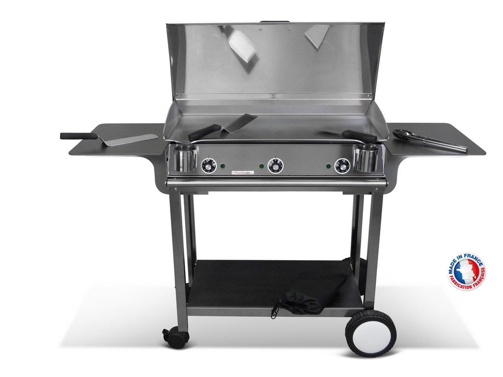 Pack plancha électrique  Lux 830 Inox - Chariot Rivoli Planchaelec - Mathon - 1