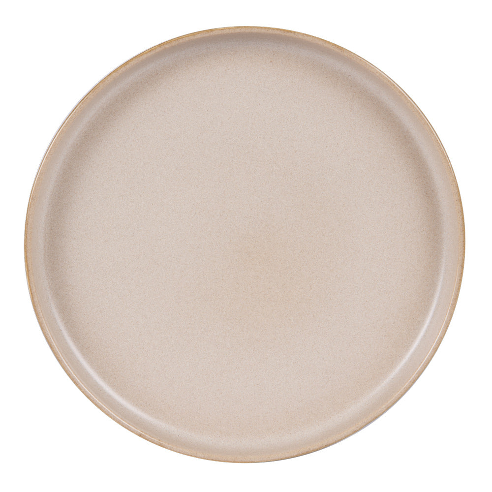 Assiette plate Uno sable 28 cm (lot de 6) Table passion - Mathon - 1