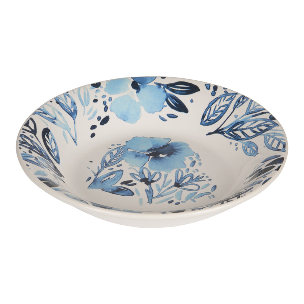 Assiette creuse Jardin bleu 20,5 cm (lot de 6) Trend