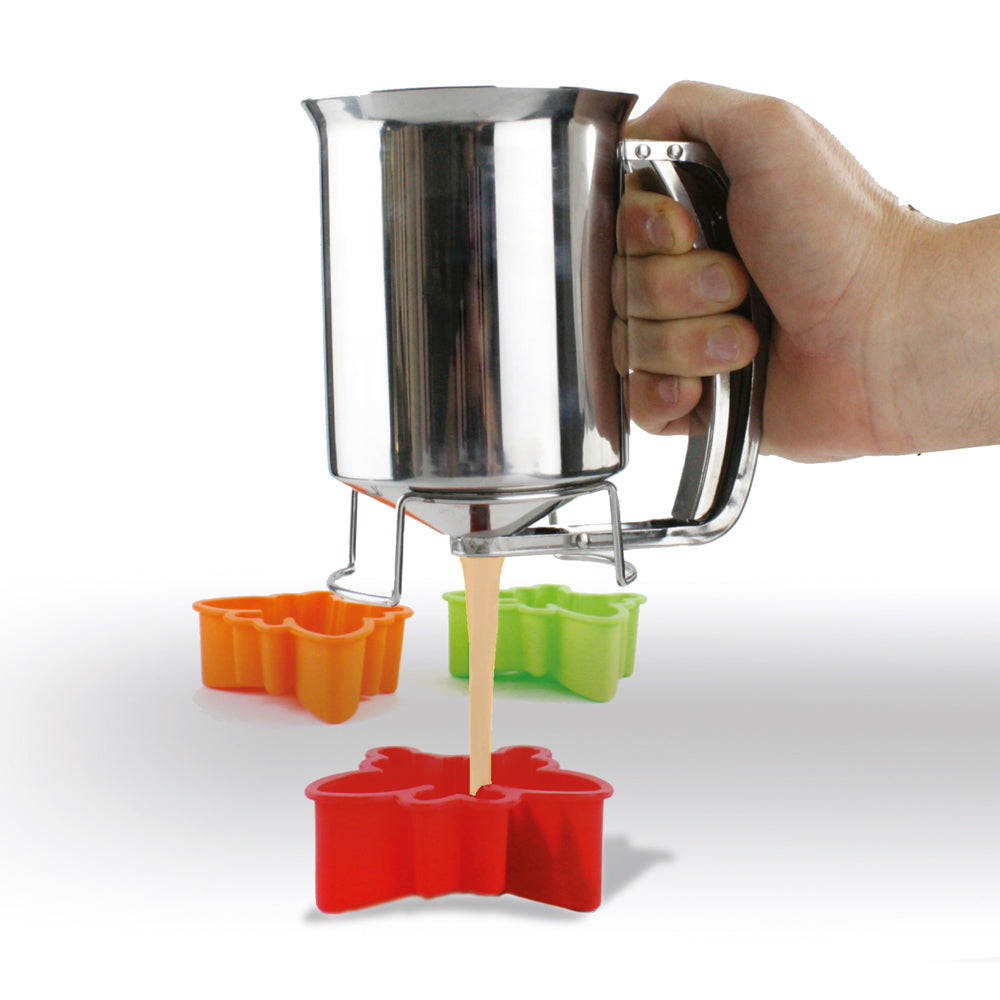 Entonnoir à piston 10 x 15 cm acier inoxydable Baumalu - Mathon - 1