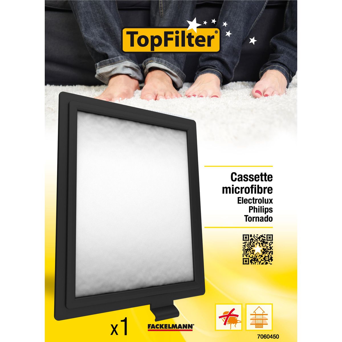 Cassette micro filtre aspirateur Electrolux Tornado et Philips TopFilter - Mathon - 2