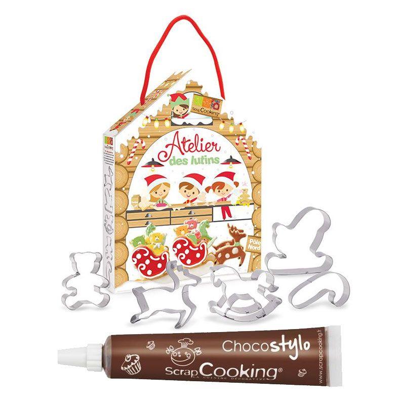 Kit pâtisserie Atelier des lutins + 1 Stylo chocolat Scrapcooking - Mathon