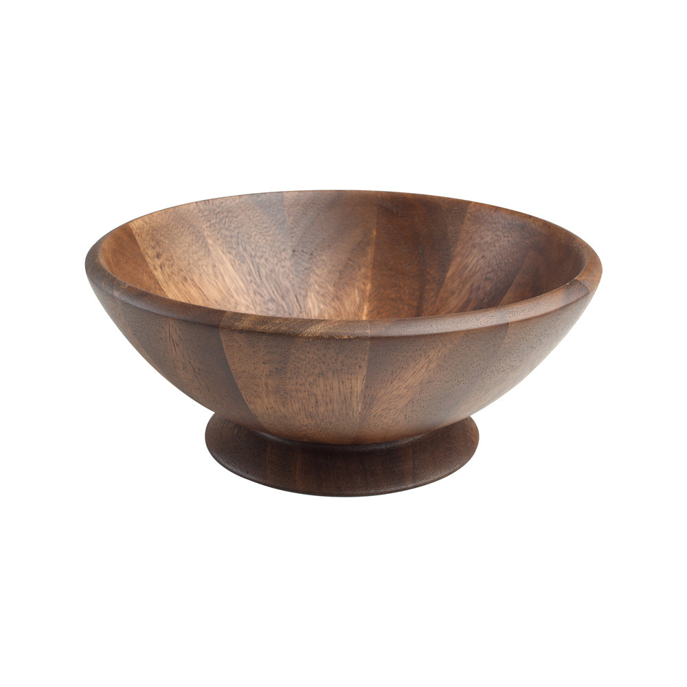 Saladier sur pied  25 cm en acacia T&G Woodware - Mathon