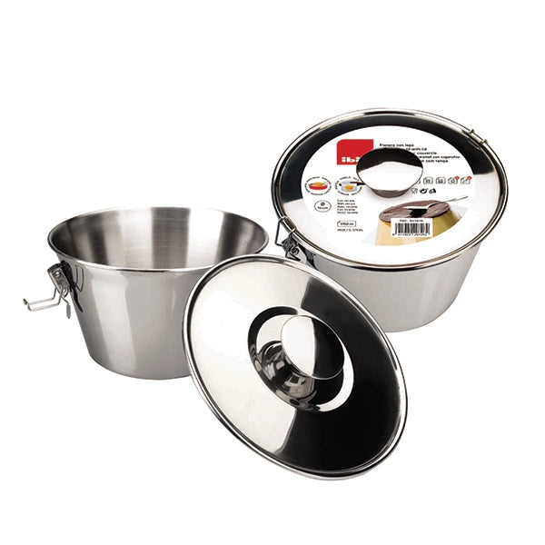 Moule à Flan et Pudding en acier inoxydable 20 cm Ibili - Mathon