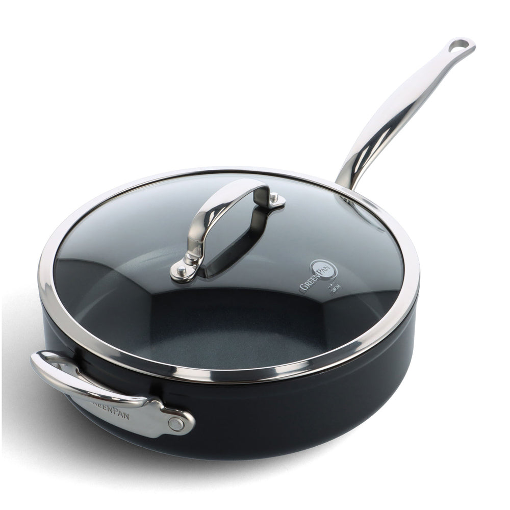 Sauteuse Barcelona pro 28 cm et son couvercle Greenpan - Mathon