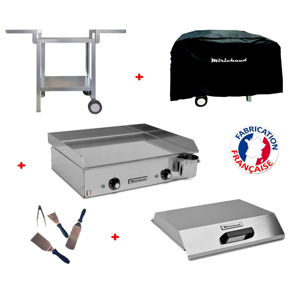 Pack plancha électrique Néo E530 + Chariot + accessoires - Planchaelec - Mathon - 1