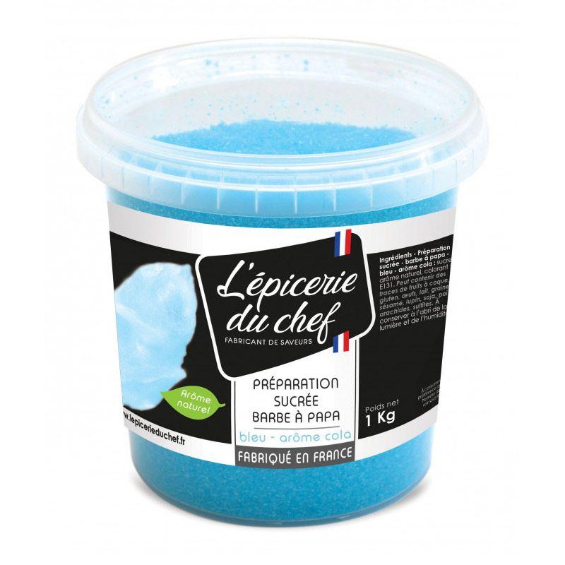 Préparation sucrée pour barbe à papa Bleue 1 kg Scrapcooking - Mathon