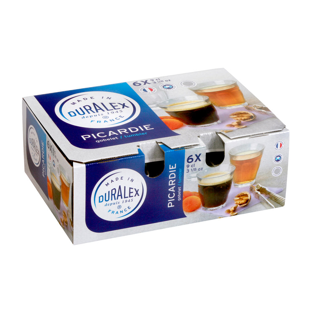 Boîte de 6 gobelets Picardie 9 cl Trend