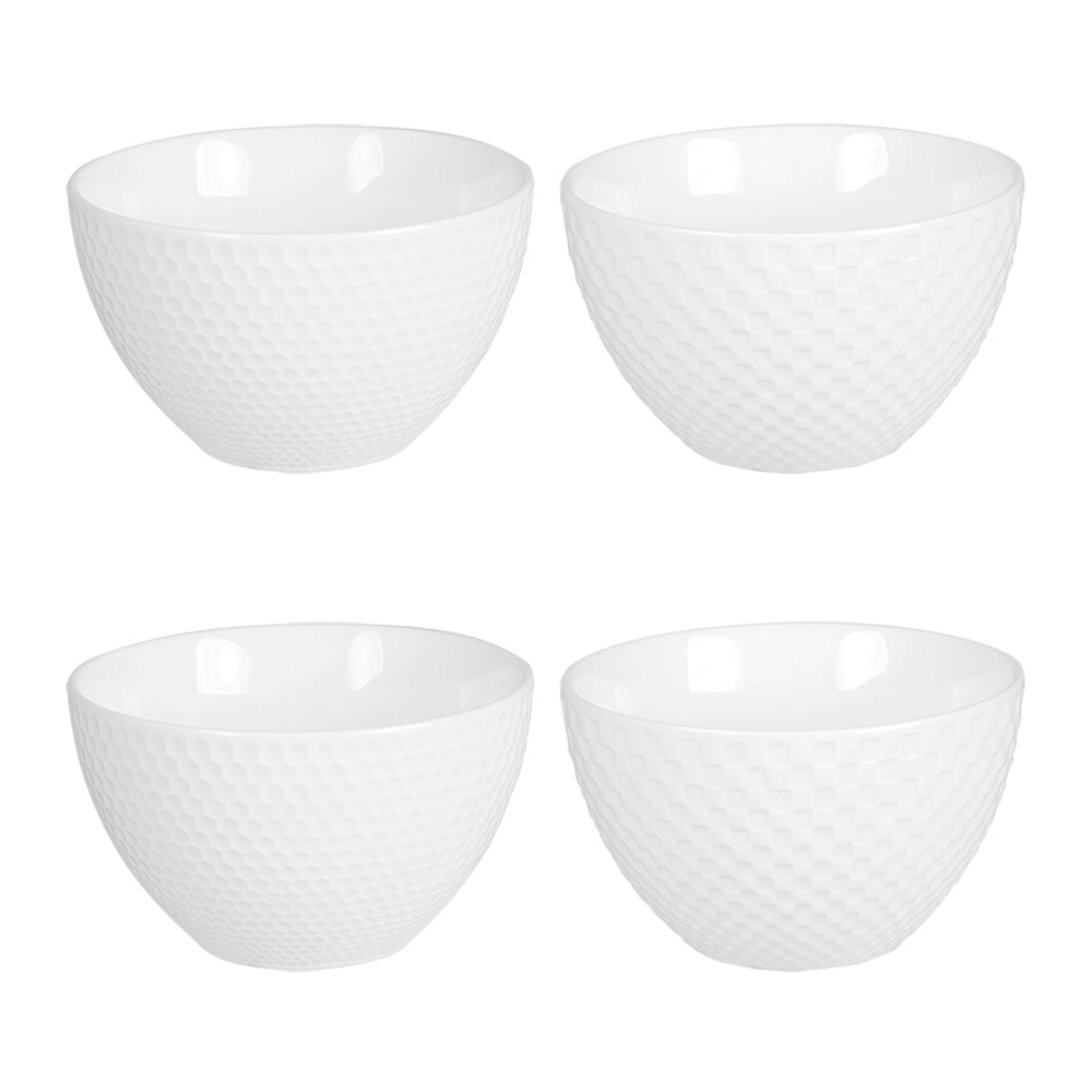 Coffret de 4 coupelles Snow white 11,5 cm Table passion - Mathon - 1