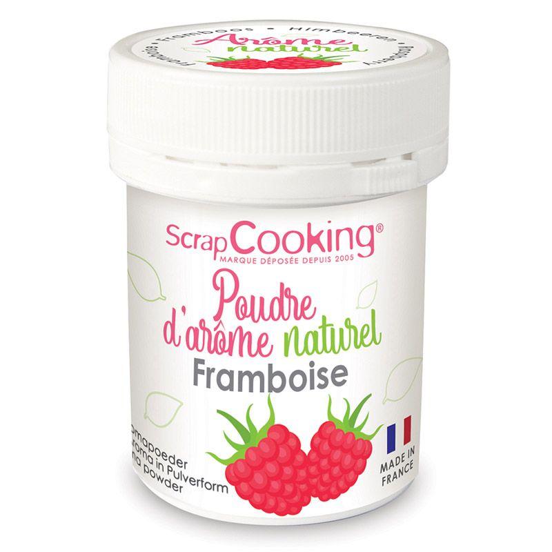 Arôme alimentaire naturel en poudre 15 g - framboise Scrapcooking - Mathon