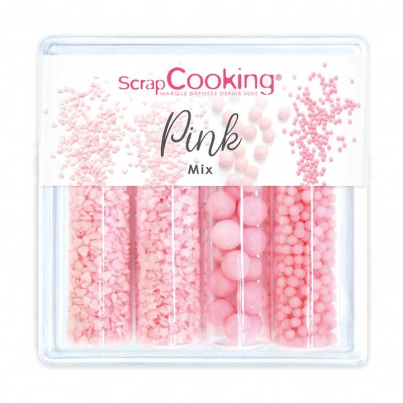 Mix de décors sucrés Roses 68 g Scrapcooking - Mathon