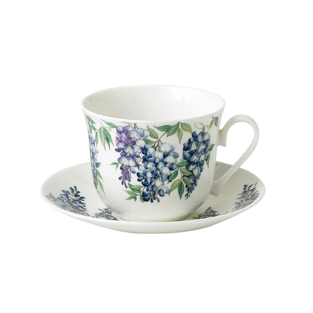 Déjeuner 45 cl et sous-tasse Wisteria Roy Kirkham - Mathon
