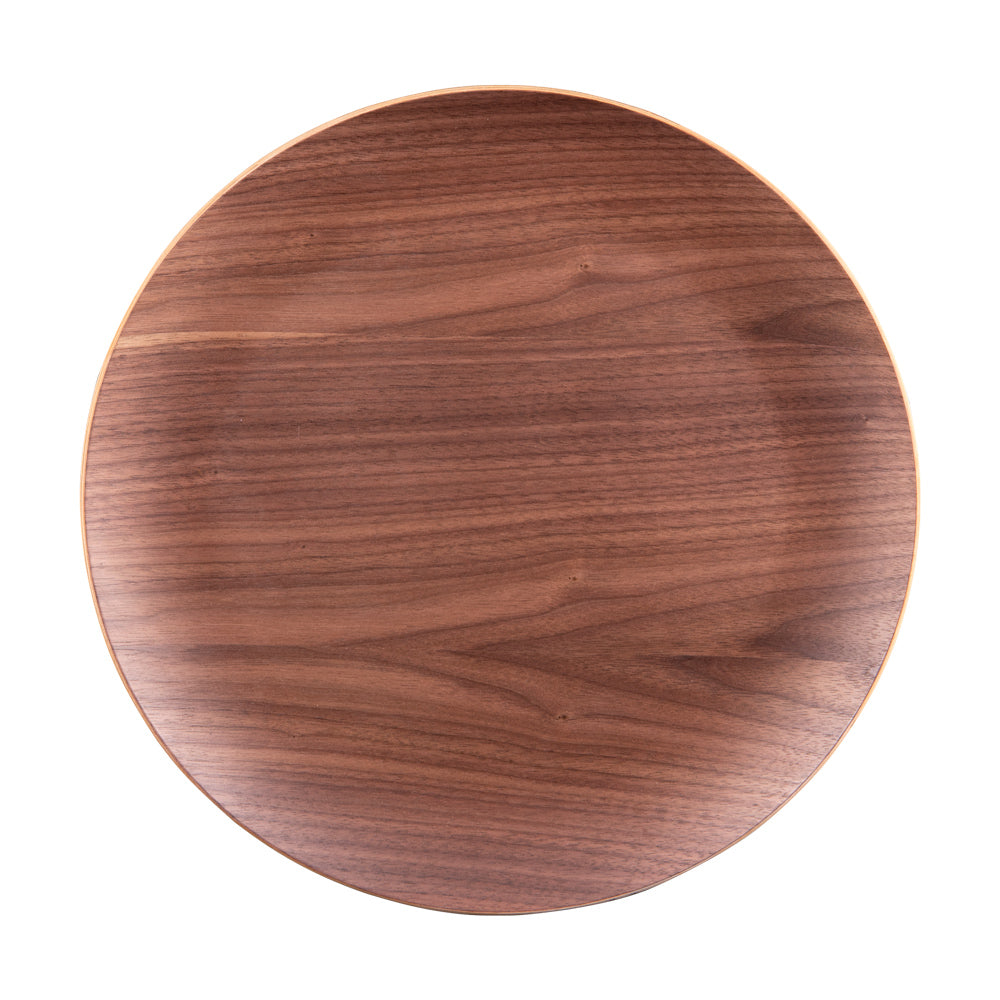 Assiette de présentation bois brun 34 cm Table passion - Mathon - 1