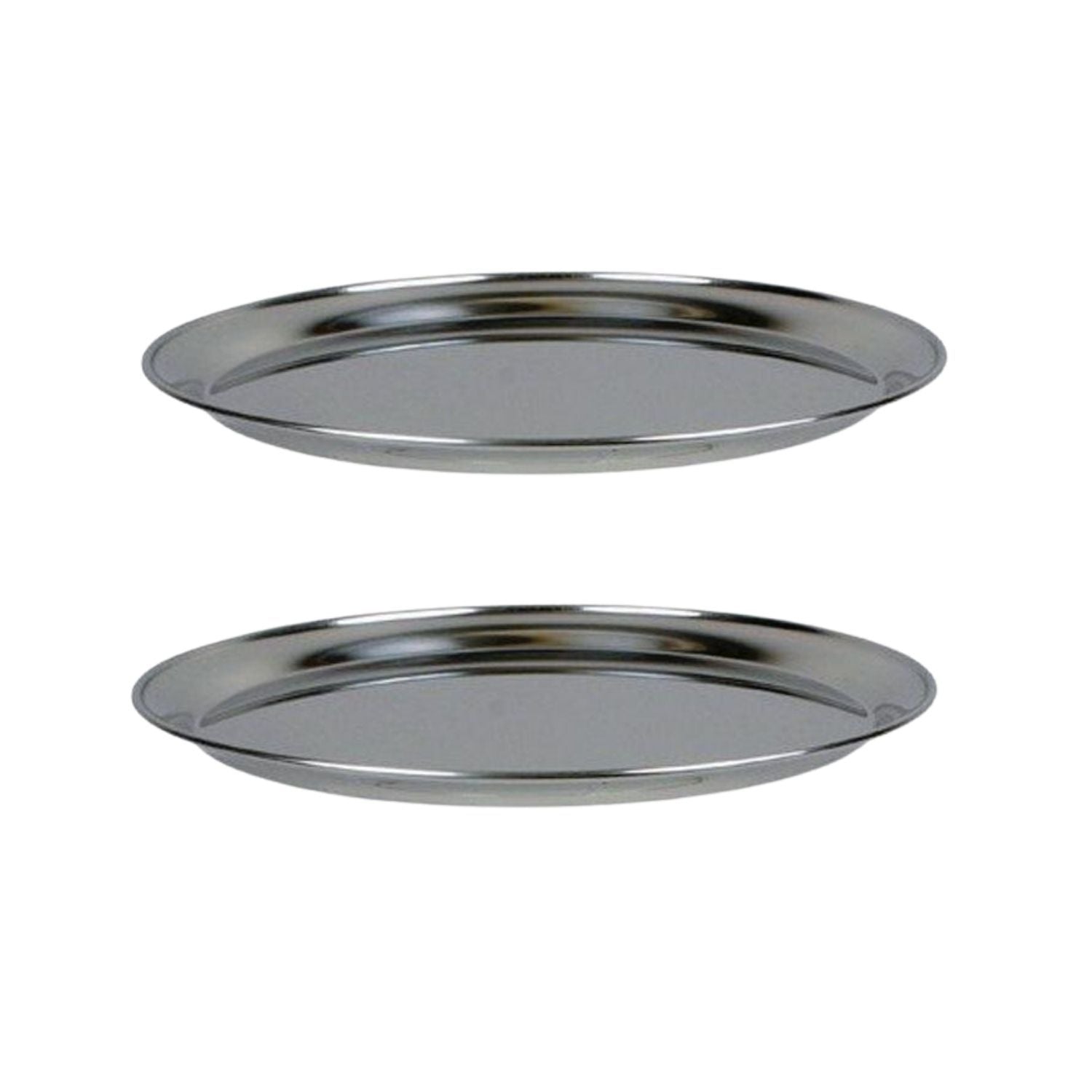 2 plateaux de fruits de mer en inox Ø 36 cm Chevalier diffusion - Mathon