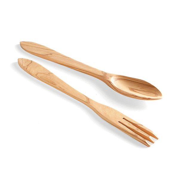 Couverts à salade en bois d