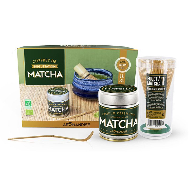 Coffret de thé - Dégustation du thé Matcha Aromandise - Mathon
