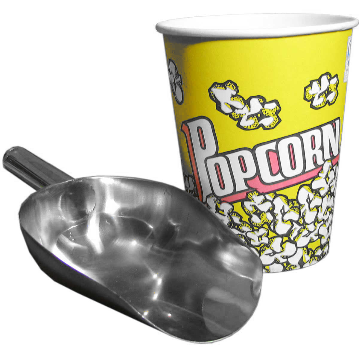 Pelle à Popcorn en Acier Inoxydable Gris 0.10kg Kukoo - Mathon - 3
