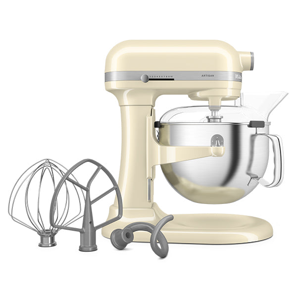 Robot pâtissier multifonction Artisan à bol relevable 5,6 L crème 5KSM60SPXEAC Kitchenaid - Mathon - 1