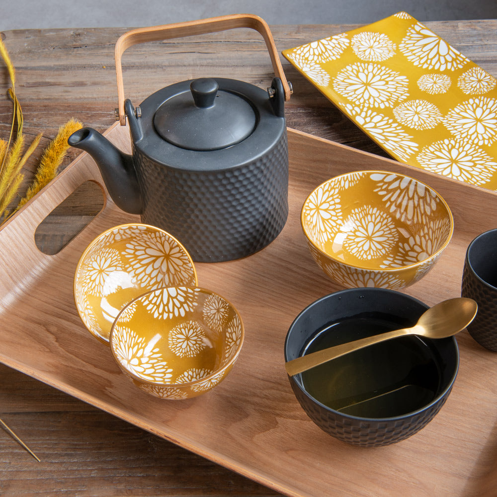 Coffret théière Snow black mat 0,8 l Table passion - Mathon - 3