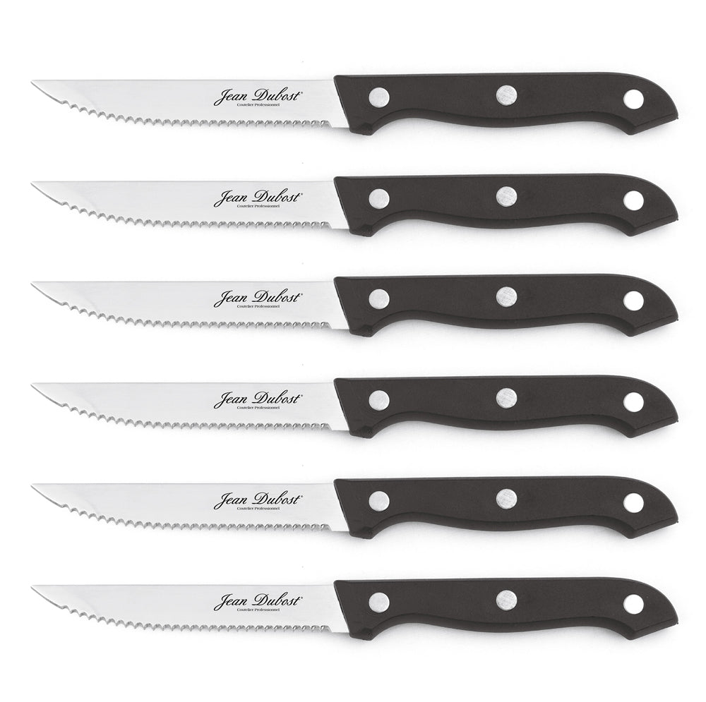 Lot de 6 couteaux à steak Primo Jean Dubost - Mathon