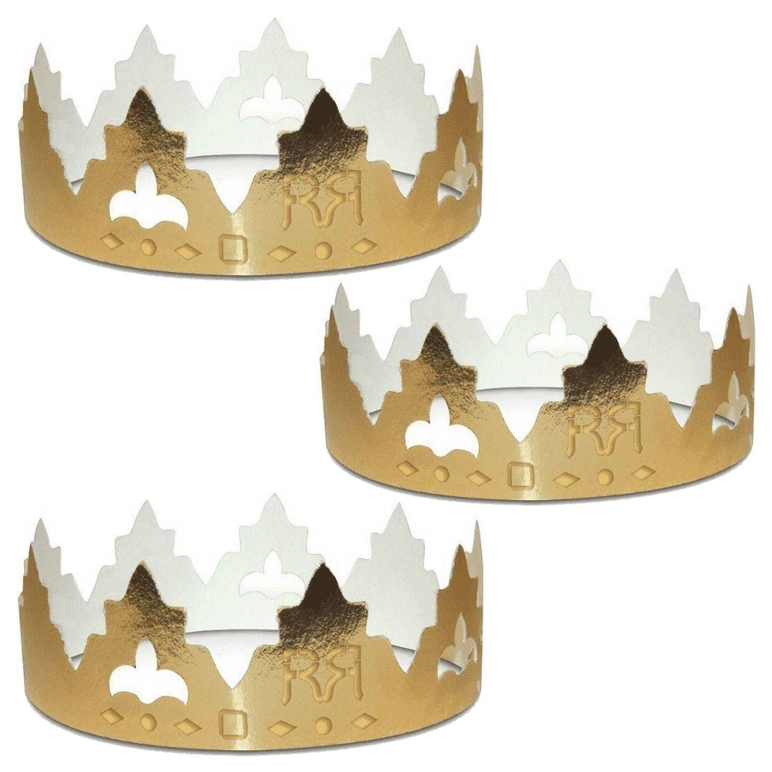 6 couronnes en carton pour galette des rois - Classique Chevalier diffusion - Mathon