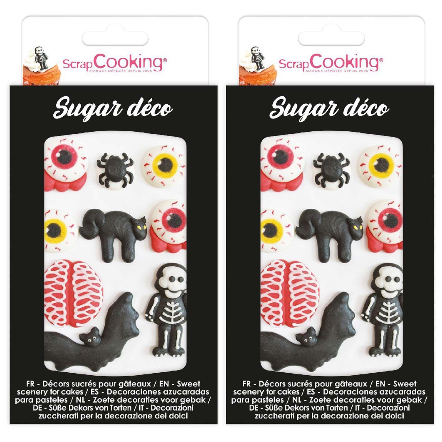 18 décors sucrés Horreur Halloween Scrapcooking - Mathon