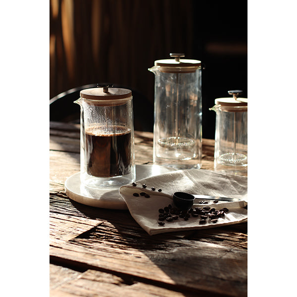 Cafetière à piston en verre double paroi Ogo - Mathon - 3