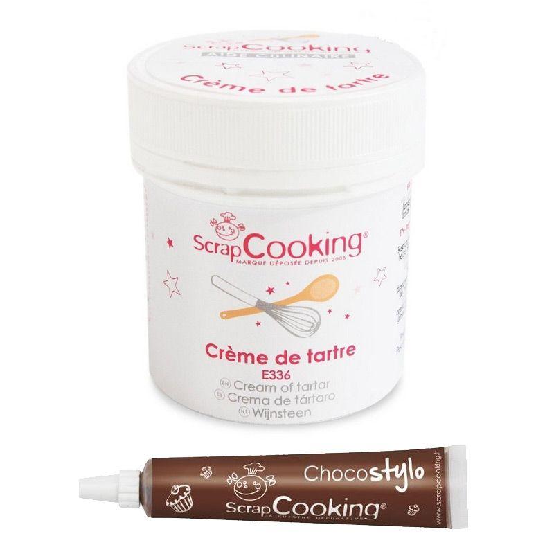 Crème de tartre + Stylo chocolat Scrapcooking - Mathon