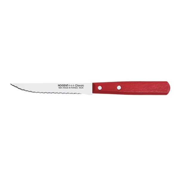 Couteau à steak 11 cm rouge Nogent - Mathon
