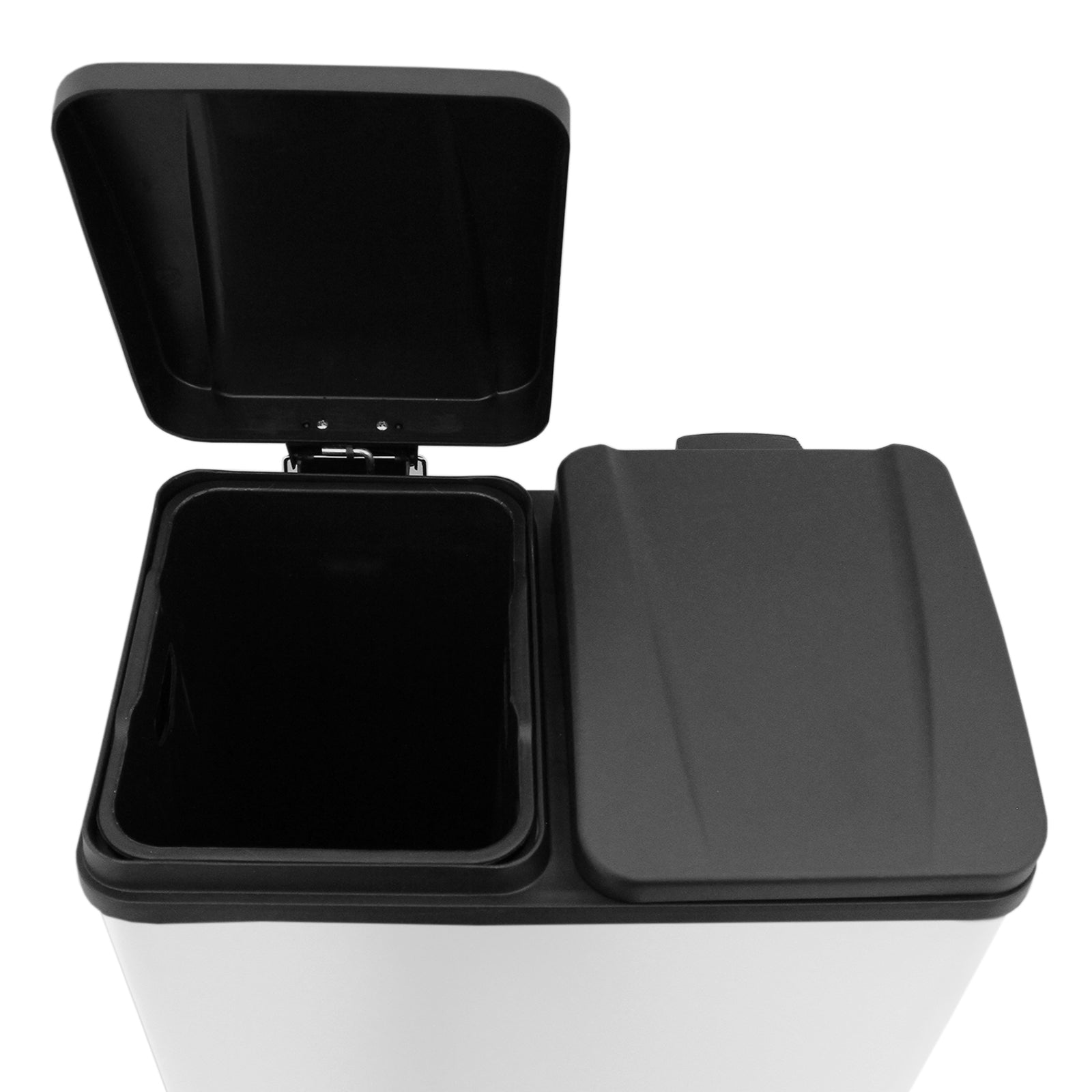 Poubelle de Recyclage 60L Double Blanche Kukoo - Mathon - 5