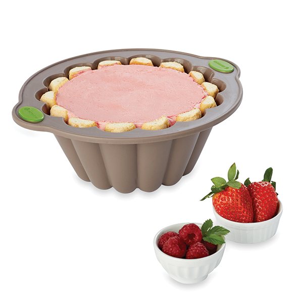 Rigiflex Moule à charlotte en silicone structure acier 26,5 cm Mathon - Mathon - 2