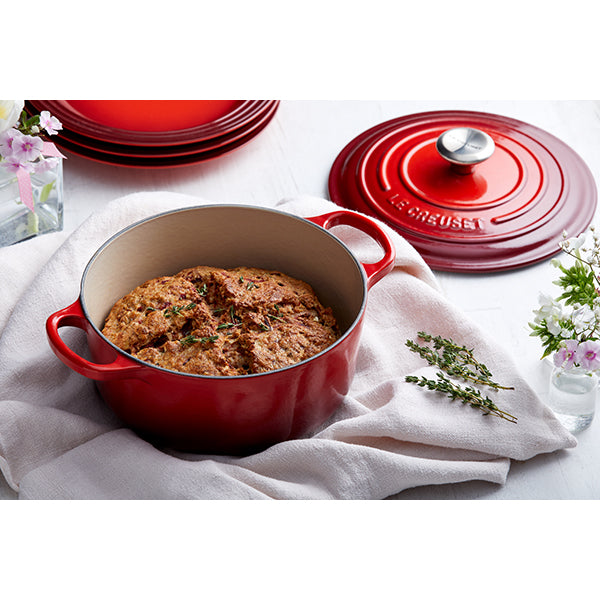 Cocotte fonte rond  20 cm cerise Le Creuset - Mathon - 3