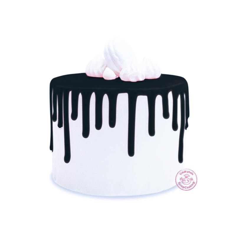 Glaçage au chocolat noir 130 g Scrapcooking - Mathon