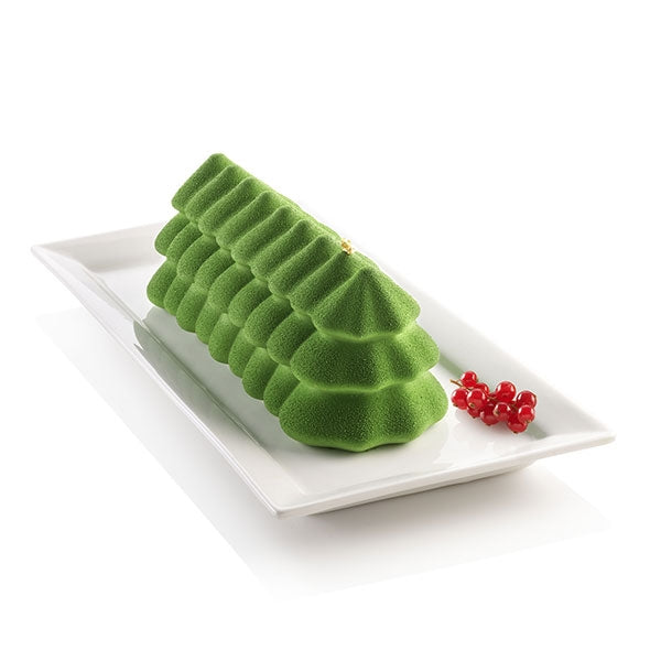 Moule 3D bûche sapin en silicone Silikomart - Mathon - 1